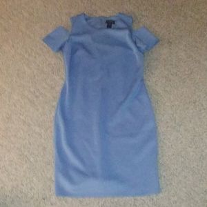 Blue under the knee cocktail dress